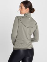 Polo-Manga-Larga-Para-Mujer--Half-Zip-Verde-Bsoul