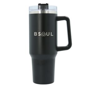 BOTELLA PARA MUJER TUMBLER 1200 ML NEGRO BSOUL