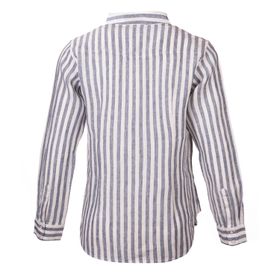 BLUSA PARA MUJER LINO ORGÁNICO LIRIOLINE AZUL ROCKFORD