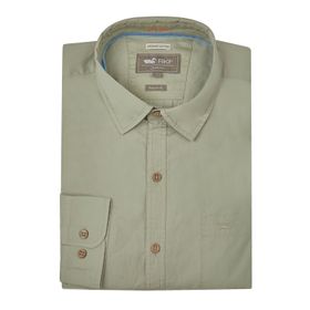 Camisa Manga Larga Para Hombre Algodón Orgánico Galiton Verde Rockford