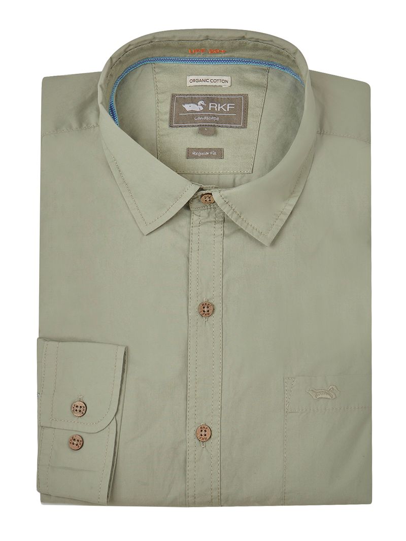 Camisa-Para-Hombre-Manga-Larga-Galiton-Verde-Rockford