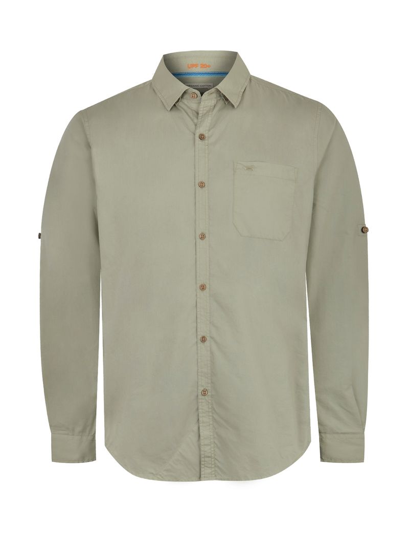 Camisa-Para-Hombre-Manga-Larga-Galiton-Verde-Rockford