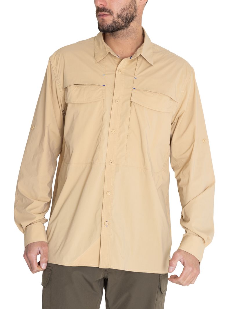 Camisa-Para-Hombre-Manga-Larga-Chungara-Beige-Crudo-Rockford