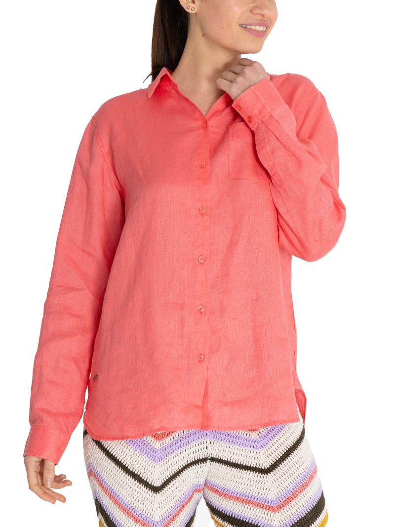 Blusa-Para-Mujer-Manga-Larga-Lirio-Naranjo-Rockford