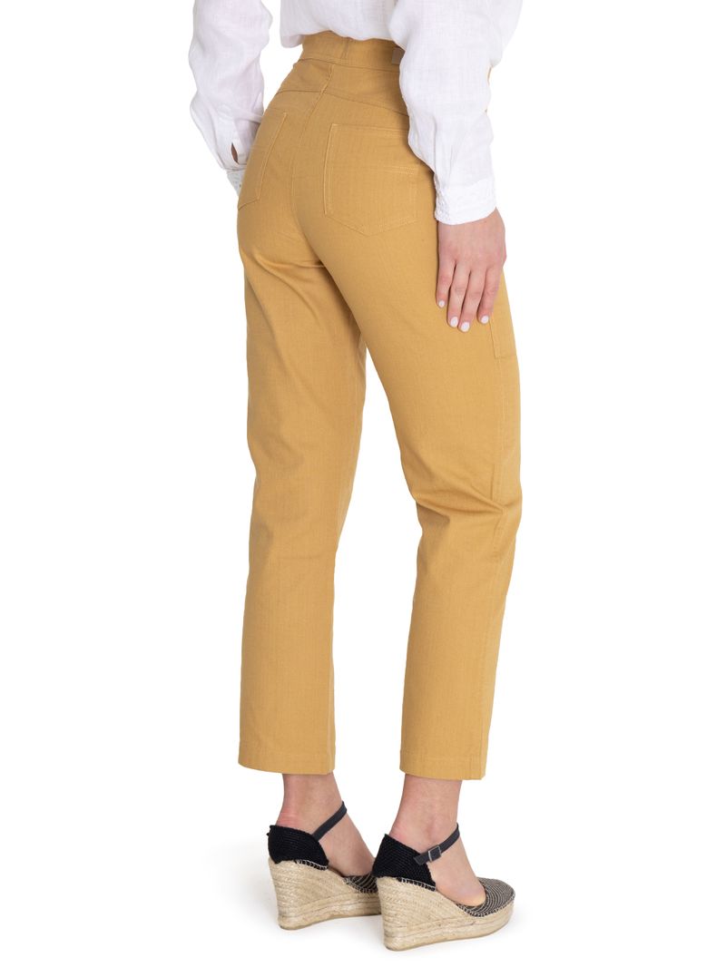 Pantalon-Para-Mujer-Algodon-Organico-Isis-Amarillo-Rockford