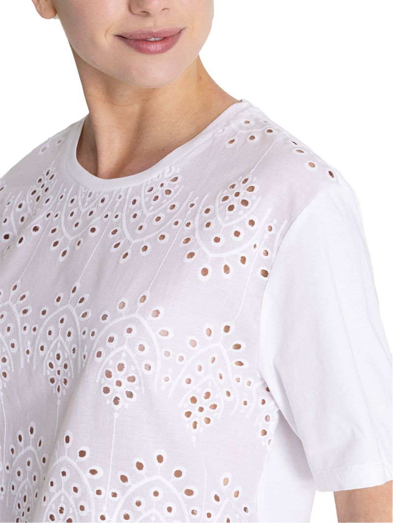 Polo-Para-Mujer-Manga-Corta-Lates-Blanco-Rockford