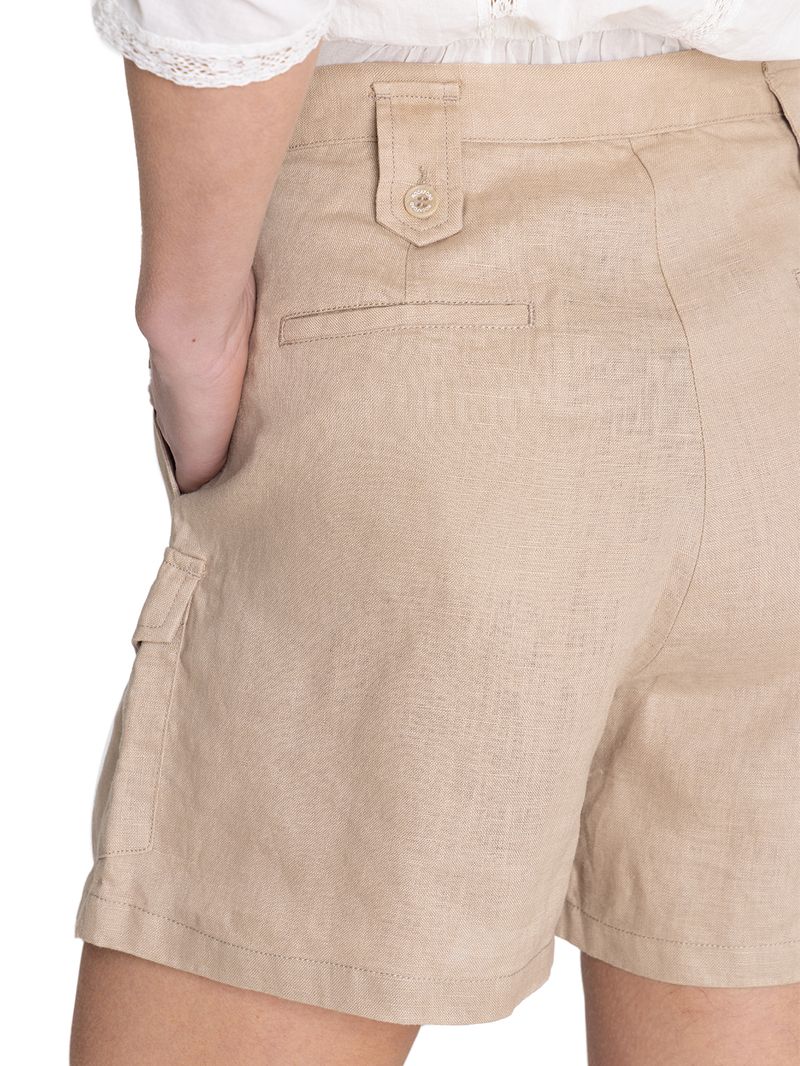 Short-Para-Mujer-Lino-Organico-Rout-Beige-Rockford