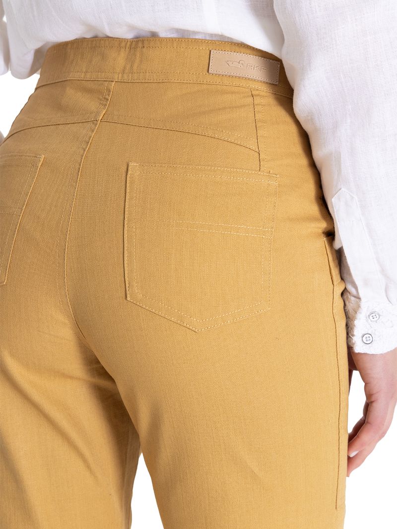 Pantalon-Para-Mujer-Algodon-Organico-Isis-Amarillo-Rockford