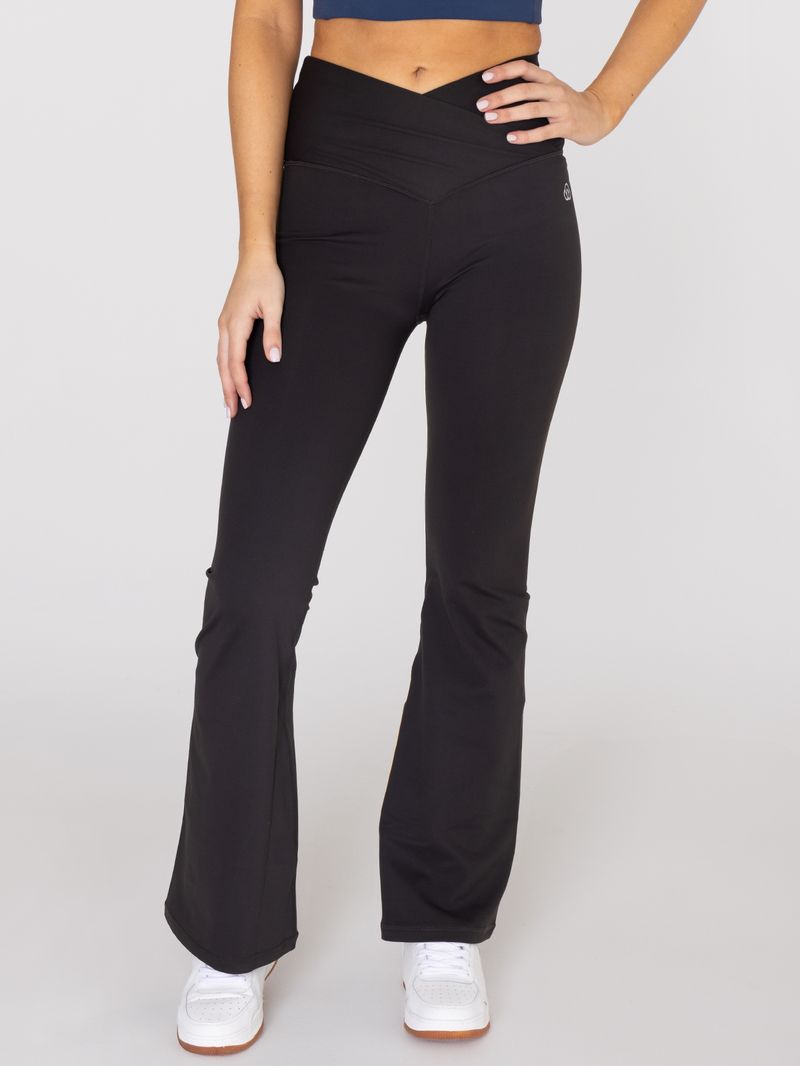 Legging-Para-Mujer--Flared-Negro-Bsoul