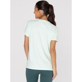 POLO MANGA CORTA PARA MUJER  V-NECK VERDE BSOUL
