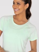 Polo-Manga-Corta-Para-Mujer--T-Shirt-Round-Neck-Verde-Bsoul