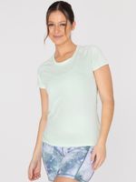 Polo-Manga-Corta-Para-Mujer--T-Shirt-Round-Neck-Verde-Bsoul