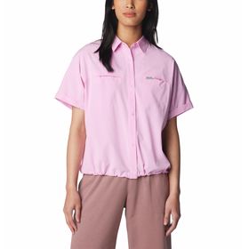 BLUSA COLUMBIA MANGA CORTA BOUNDLESS TREK™ ROSADO PARA MUJER