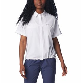 BLUSA COLUMBIA MANGA CORTA BOUNDLESS TREK™ BLANCO PARA MUJER