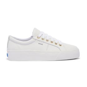 Zapatilla Para Mujer Cuero Jump Kick Duo Leather Blanco Keds