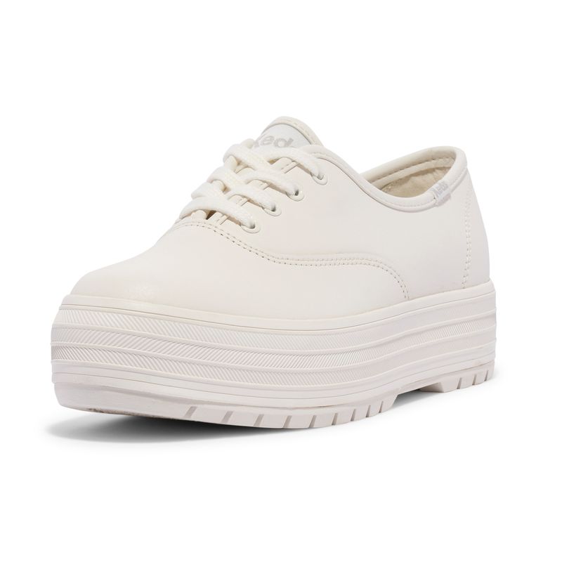 Zapatilla-Leather-Mujer-The-Platform-Lug-Blanco-Keds