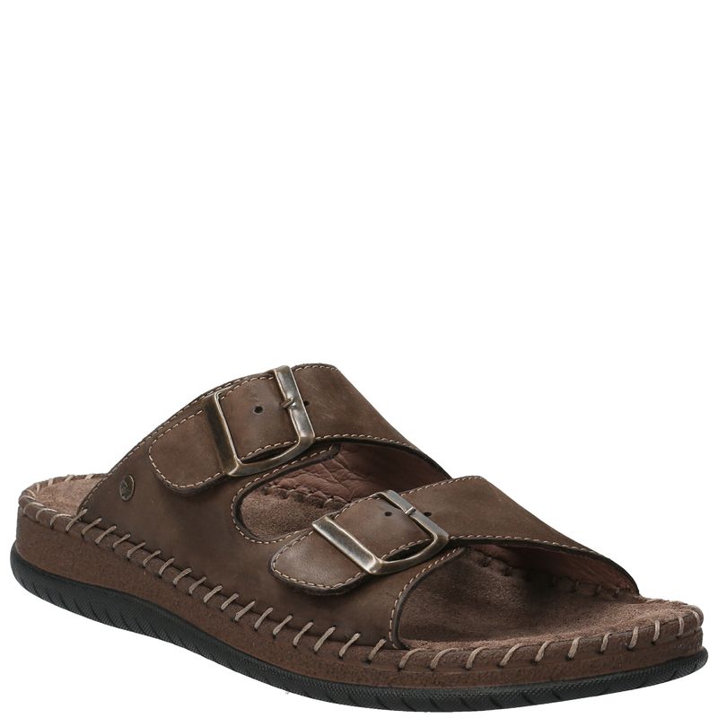 Sandalia-Para-Hombre-Cuero-Umbe-Marron-Hush-Puppies