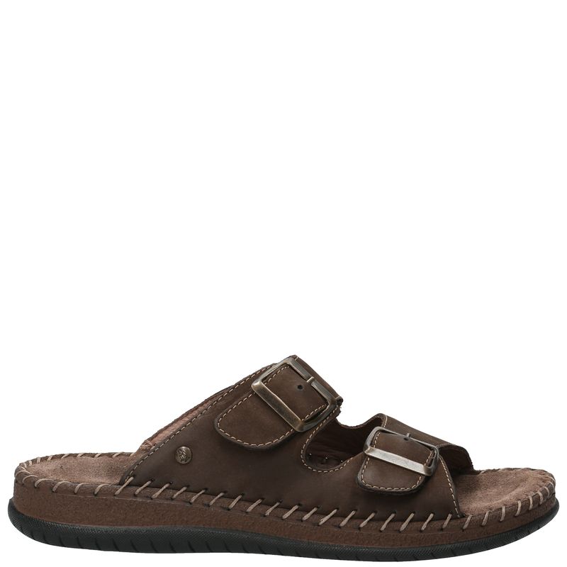 Sandalia-Para-Hombre-Cuero-Umbe-Marron-Hush-Puppies