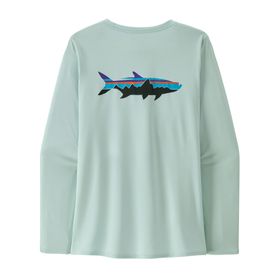 POLERA PATAGONIA CAPILENE COOL DAILY CELESTE PARA MUJER