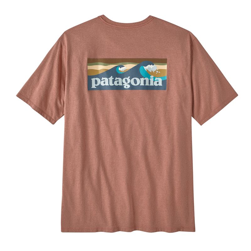 Polo-Para-Hombre-Manga-Corta-Boardshort-Logo-Pocket-Responsibili-Tee®-Ladrillo-Patagonia