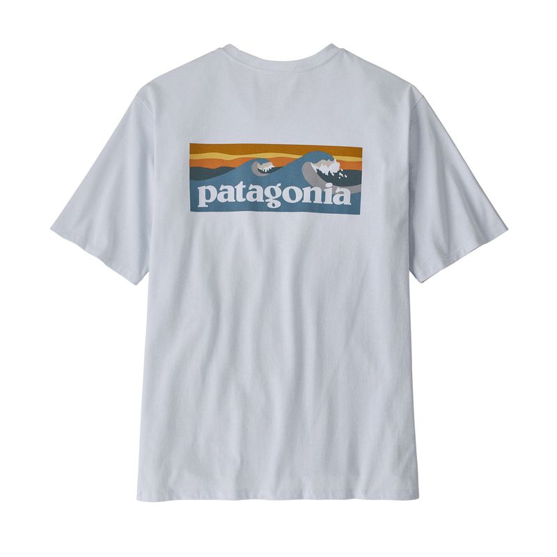 Polo-Para-Hombre-Manga-Corta-Boardshort-Logo-Pocket-Responsibili-Tee®-Blanco-Patagonia