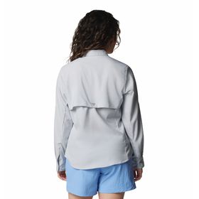 BLUSA COLUMBIA MANGA LARGA PFG TAMIAMI™ II GRIS PARA MUJER