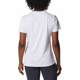 POLO COLUMBIA MANGA CORTA HIKE™ CREW BLANCO PARA MUJER