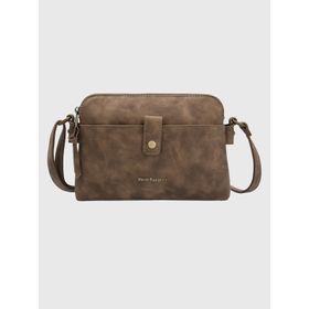 CARTERA HUSHPUPPIES ECOCUERO DEAN CROSS CHOCOLATE PARA MUJER