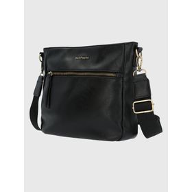 CARTERA HUSHPUPPIES ECOCUERO CLARK CROSS NEGRO PARA MUJER