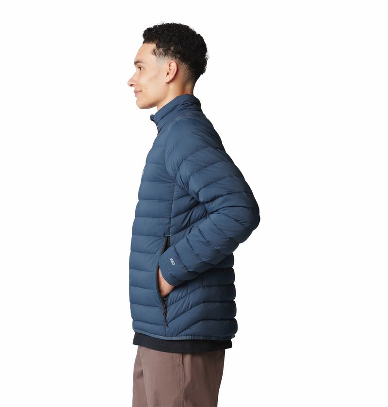 Casaca-Para-Hombre-Pluma-Deloro™-Down-Azul-Mountain-Hardwear