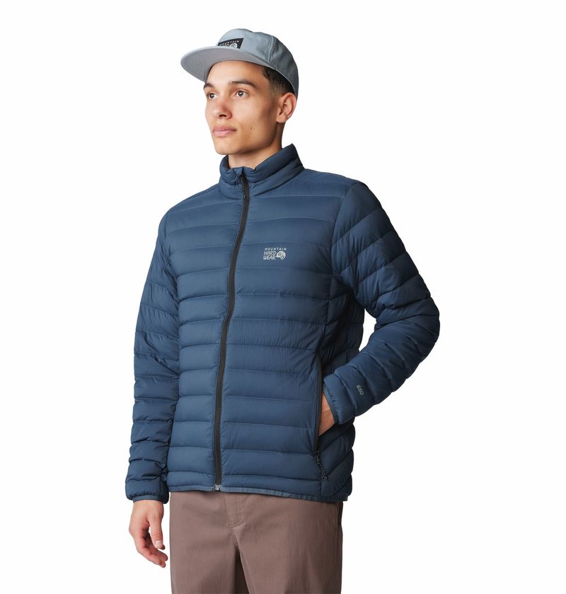Casaca-Para-Hombre-Pluma-Deloro™-Down-Azul-Mountain-Hardwear
