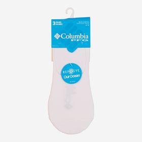 MEDIAS UNISEX 3 PACK - NO SHOW PFG BASIC LINER BLANCO COLUMBIA