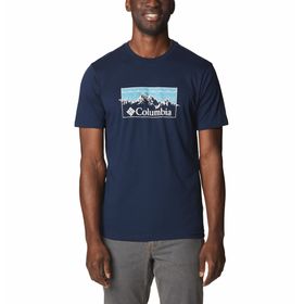 Polo Para Hombre Manga Corta Csc Seasonal Logo Azul Columbia