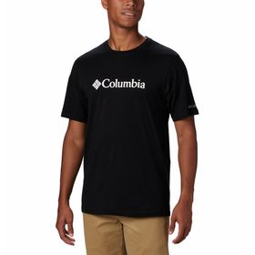 Polo Para Hombre Manga Corta Csc Basic Logo Negro Columbia