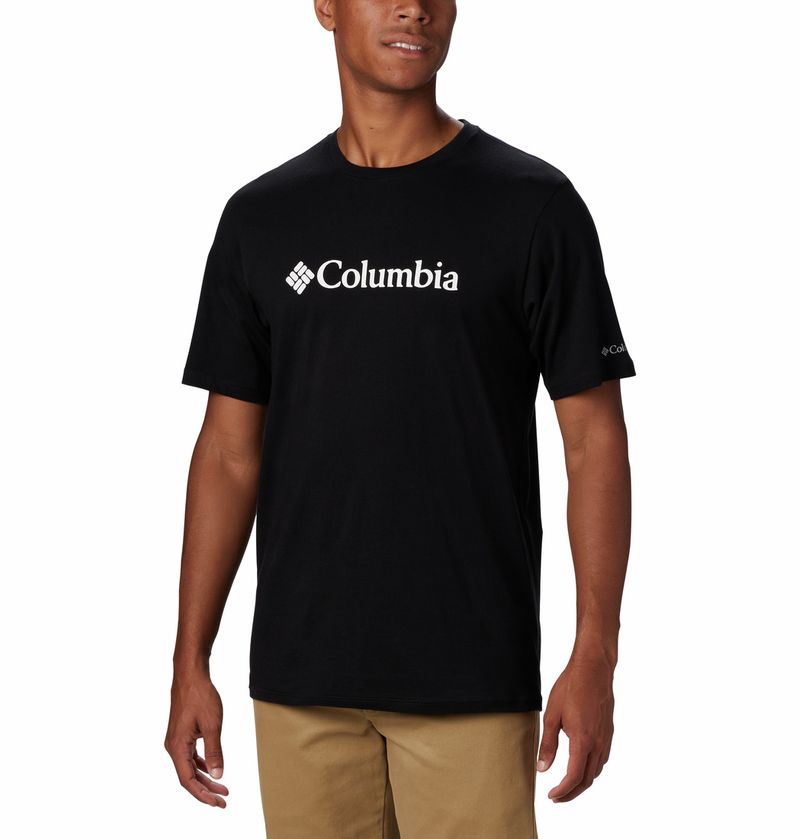 Polo-Para-Hombre-Manga-Corta-Csc-Basic-Logo-Negro-Columbia