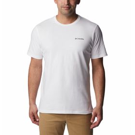 Polo Para Hombre Manga Corta North Cascades Blanco Columbia