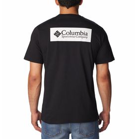 Polo Para Hombre Manga Corta North Cascades Negro Columbia