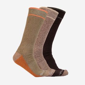 MEDIAS UNISEX 3 PACK COTTON CREW MARRON COLUMBIA