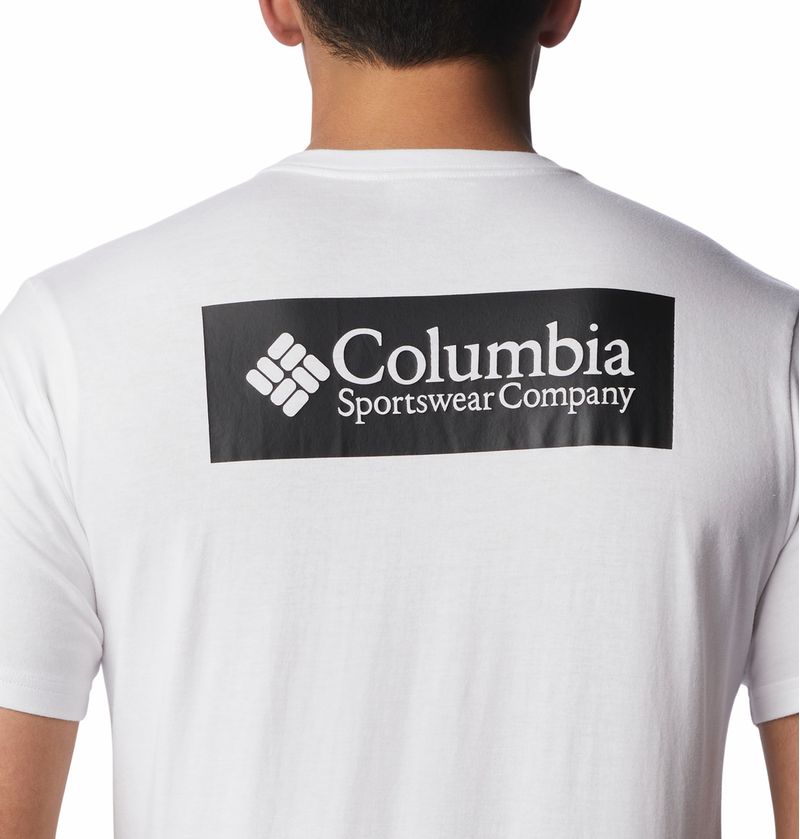 Polo-Para-Hombre-Manga-Corta-North-Cascades-Blanco-Columbia