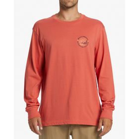 POLO PARA HOMBRE MANGA LARGA ROCKIES ROJO BILLABONG