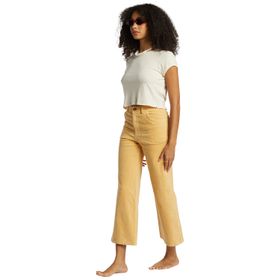 PANTALÓN PARA MUJER  BE FREE CORD AMARILLO BILLABONG