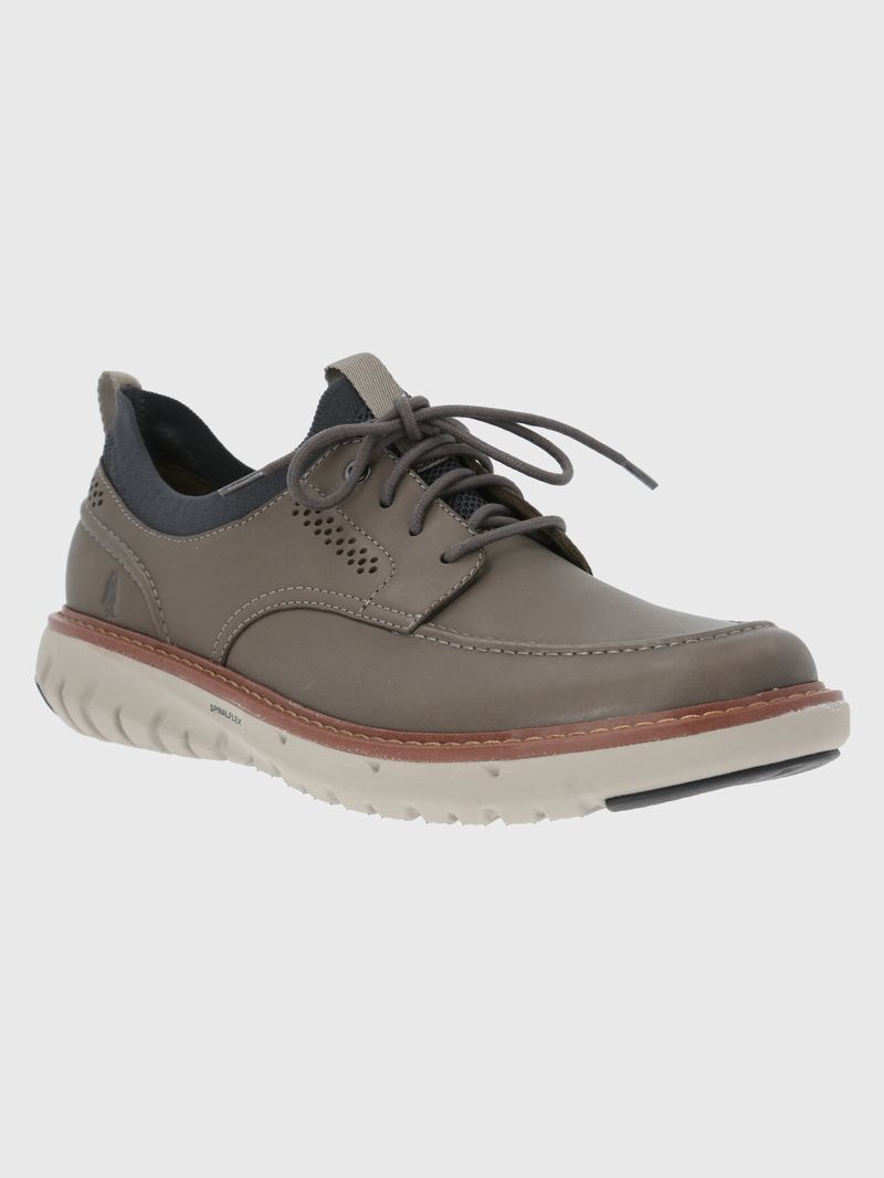 Zapatilla-Para-Hombre-Cuero-Poliester-Smart-Laceup-Gris-Hush-Puppies