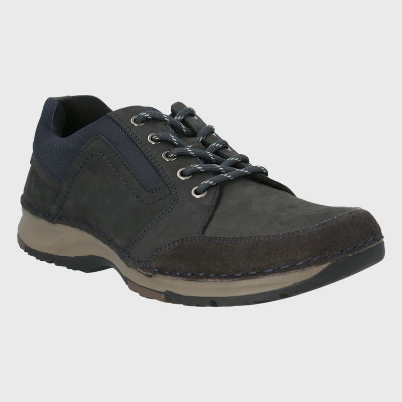Zapato-Para-Hombre-Cuero-Poliester-Darren-Azul-Hush-Puppies