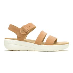 Sandalia Para Mujer Cuero Breathe 3-Band Marron Hush Puppies