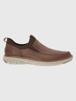 Zapato-Para-Hombre-Cuero-Poliester-Smart-Slip-On-Cafe-Oscuro-Hush-Puppies