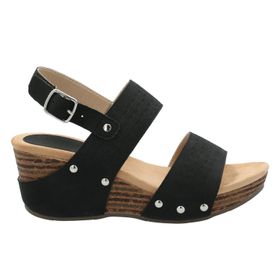 SANDALIA PARA MUJER  FRANCO NEGRO HUSH PUPPIES