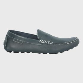 Mocasin Para Hombre Cuero Lotus Azul Hush Puppies