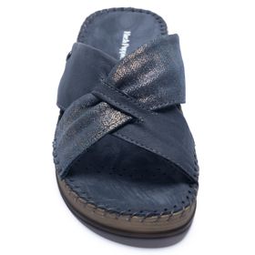 SANDALIA PARA MUJER CUERO PRESE AZUL HUSH PUPPIES