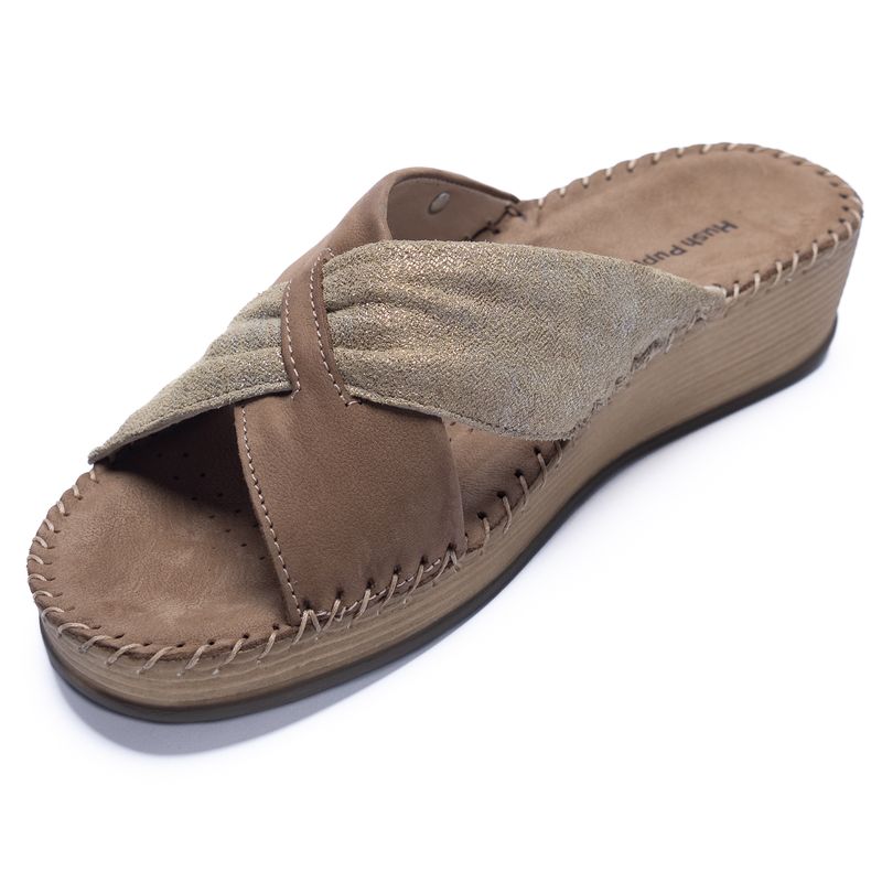 Sandalia-Para-Mujer-Cuero-Prese-Cafe-Hush-Puppies