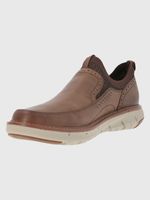 Zapato-Para-Hombre-Cuero-Poliester-Smart-Slip-On-Cafe-Oscuro-Hush-Puppies